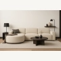 Olio Selezione Sofa w kształcie litery L Tkanina Raven 24